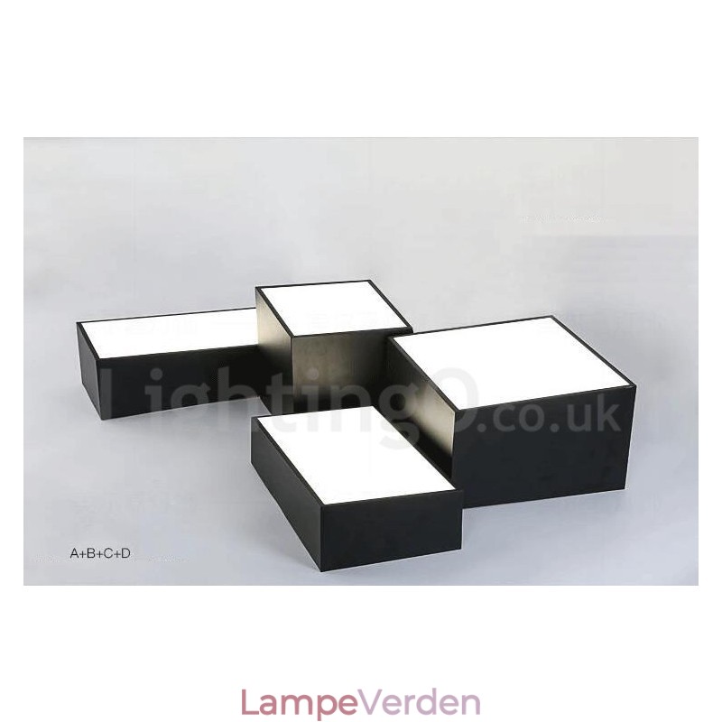 Moderne moderne integreret metal flush Mount Light