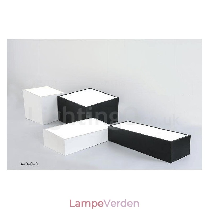 Moderne moderne integreret metal flush Mount Light
