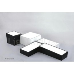 Moderne moderne integreret metal flush Mount Light