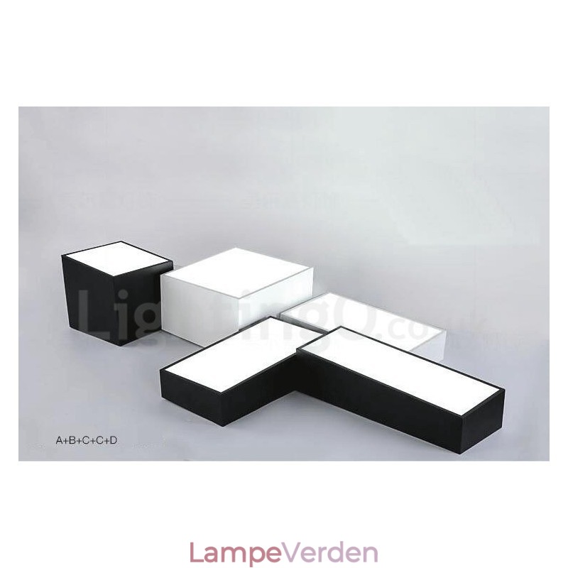 Moderne moderne integreret metal flush Mount Light