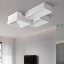 Moderne moderne integreret metal flush Mount Light