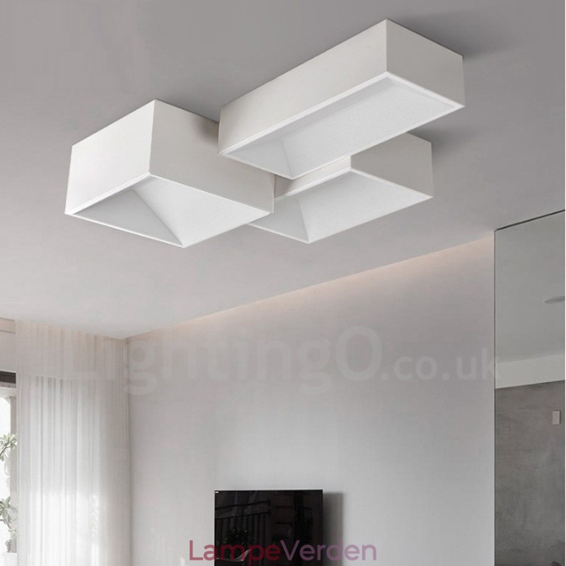 Moderne moderne integreret metal flush Mount Light