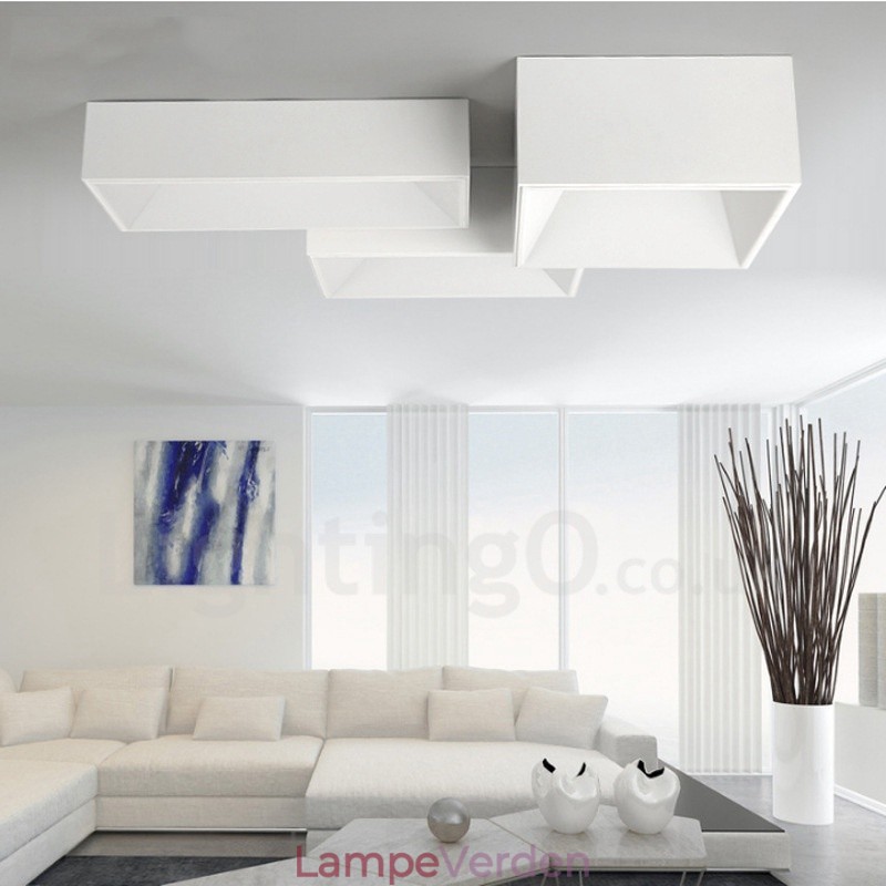 Moderne moderne integreret metal flush Mount Light