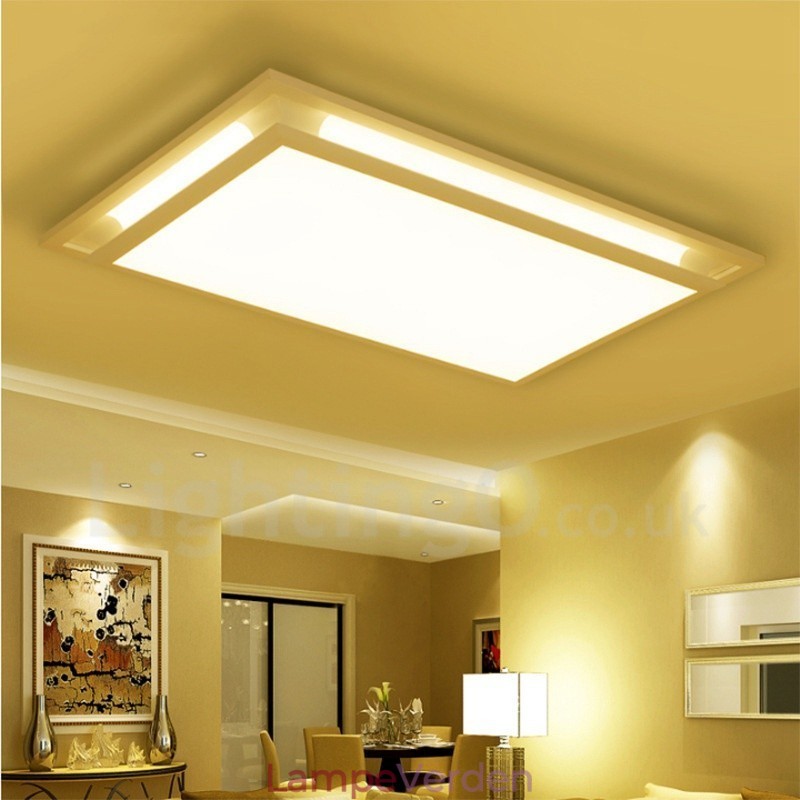 Moderne moderne integreret metal flush Mount Light