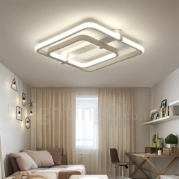 2 Ringe Moderne Moderne Integreret Flush Mount Light