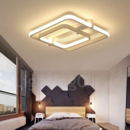 2 Ringe Moderne Moderne Integreret Flush Mount Light