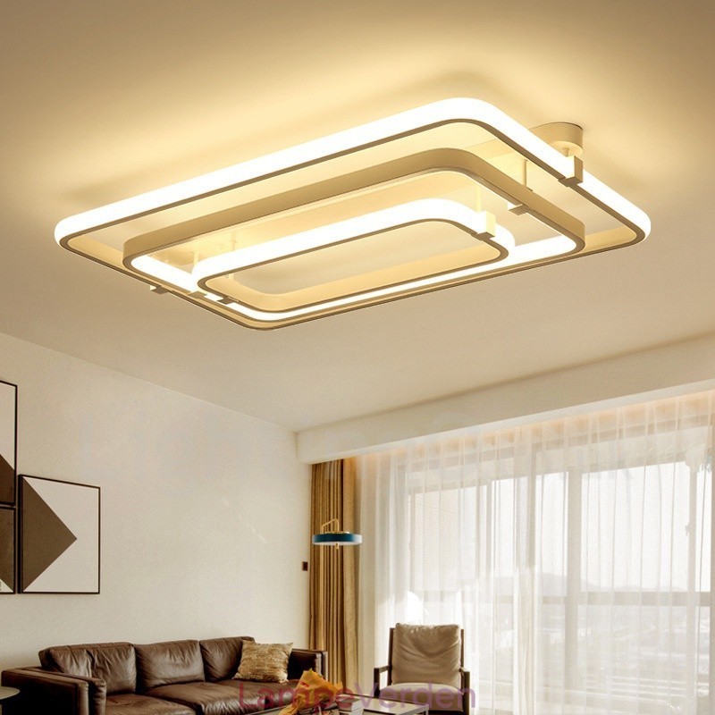 3 Ringe Moderne Moderne Integreret Flush Mount Light