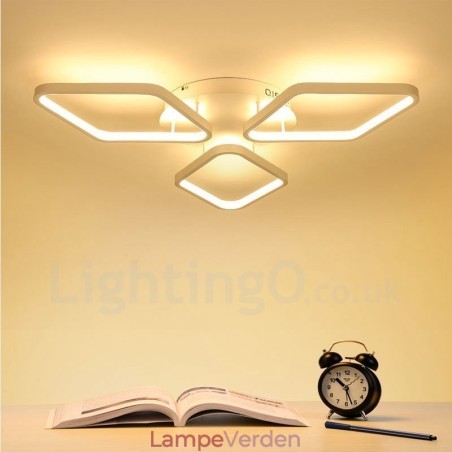 3 Lys Moderne Moderne Integreret Metal Flush Mount Light 3 Lys Moderne Moderne Integreret Metal Flush Mount Light