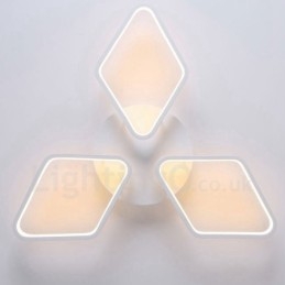 3 Lys Moderne Moderne Integreret Metal Flush Mount Light