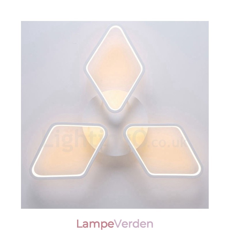 3 Lys Moderne Moderne Integreret Metal Flush Mount Light