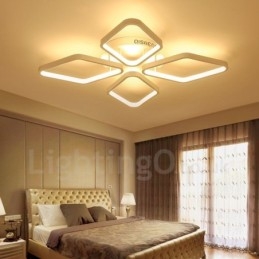 4 Lys Moderne Moderne Integreret Metal Flush Mount Light