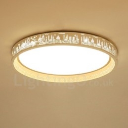 Moderne moderne integreret metal flush Mount Light