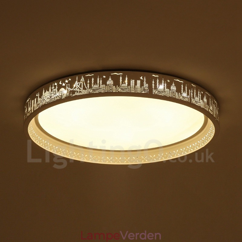 Moderne moderne integreret metal flush Mount Light