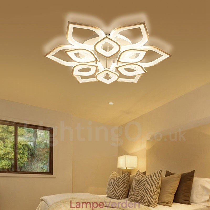 12 Lys Moderne Moderne Integreret Flush Mount Light