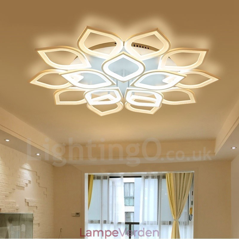 15 Lys Moderne Moderne Integreret Flush Mount Light