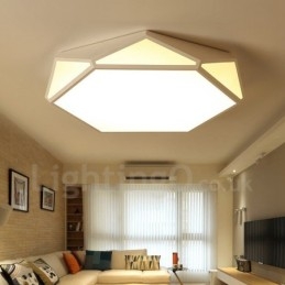Moderne moderne integreret metal flush Mount Light