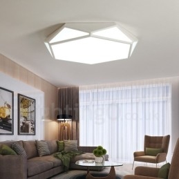 Moderne moderne integreret metal flush Mount Light