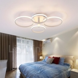 4 Lys Moderne Moderne Integreret Metal Flush Mount Light