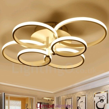 6 Lys Moderne Moderne Integreret Metal Flush Mount Light 6 Lys Moderne Moderne Integreret Metal Flush Mount Light