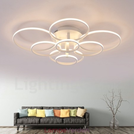 8 Lys Moderne Moderne Integreret Metal Flush Mount Light 8 Lys Moderne Moderne Integreret Metal Flush Mount Light