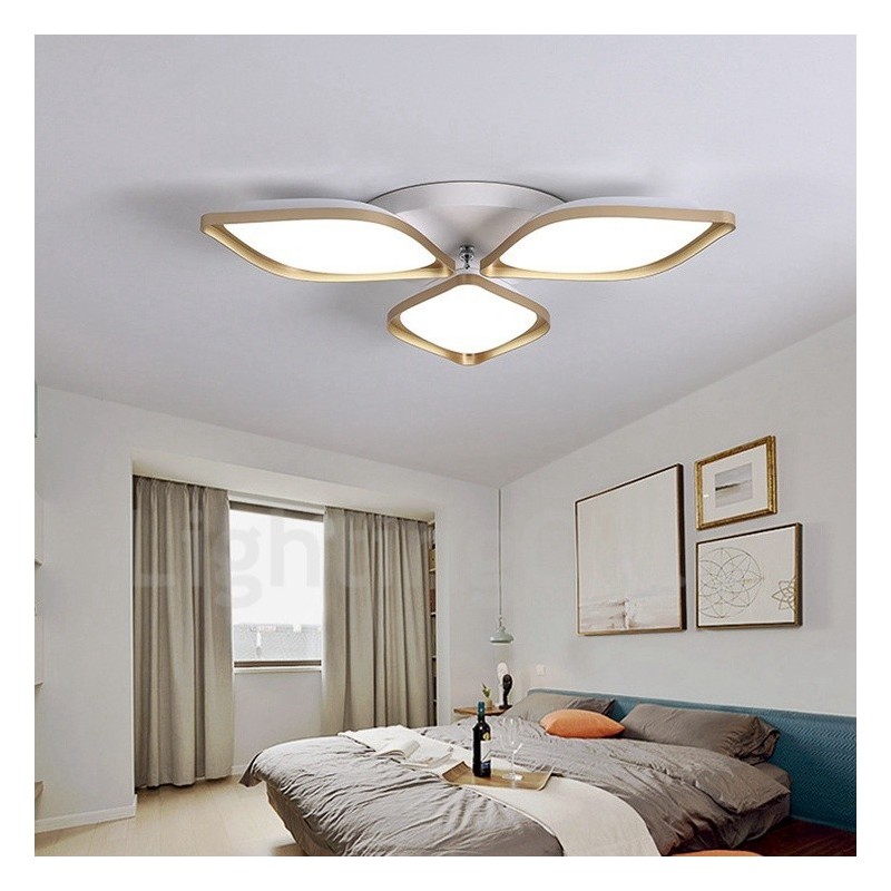 3 Lys Moderne Moderne Integreret Metal Flush Mount Light