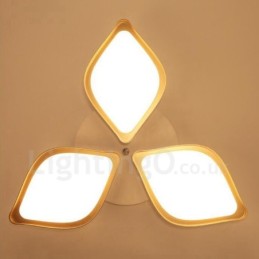 3 Lys Moderne Moderne Integreret Metal Flush Mount Light