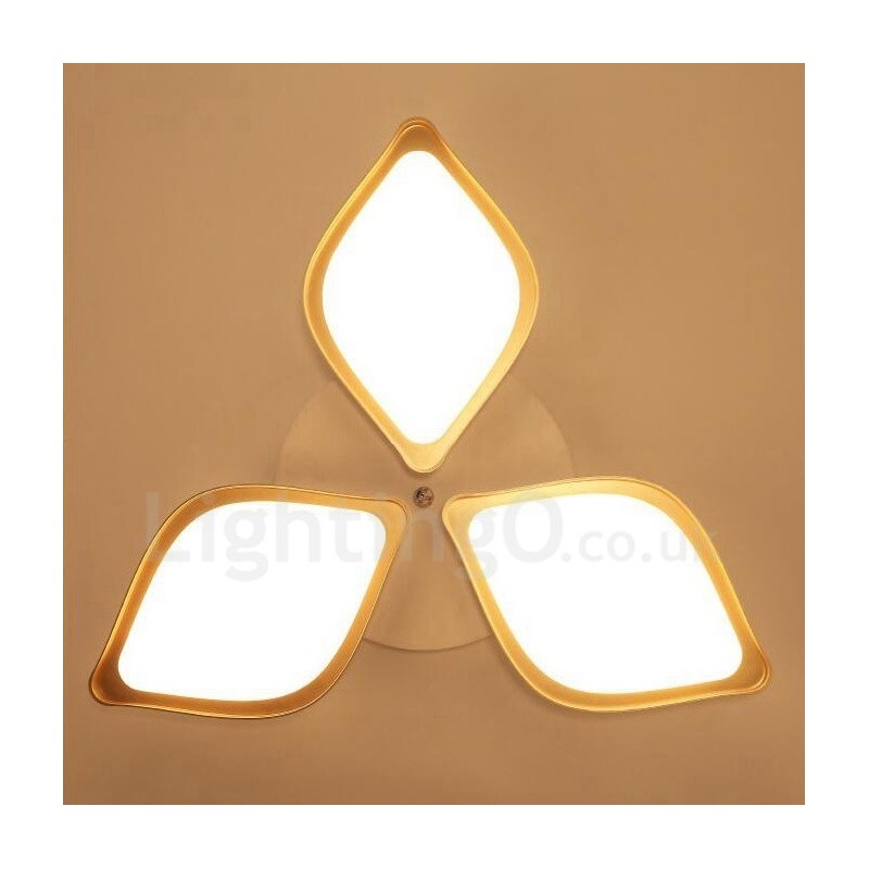 3 Lys Moderne Moderne Integreret Metal Flush Mount Light
