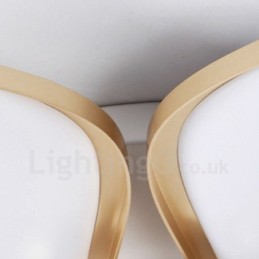 3 Lys Moderne Moderne Integreret Metal Flush Mount Light
