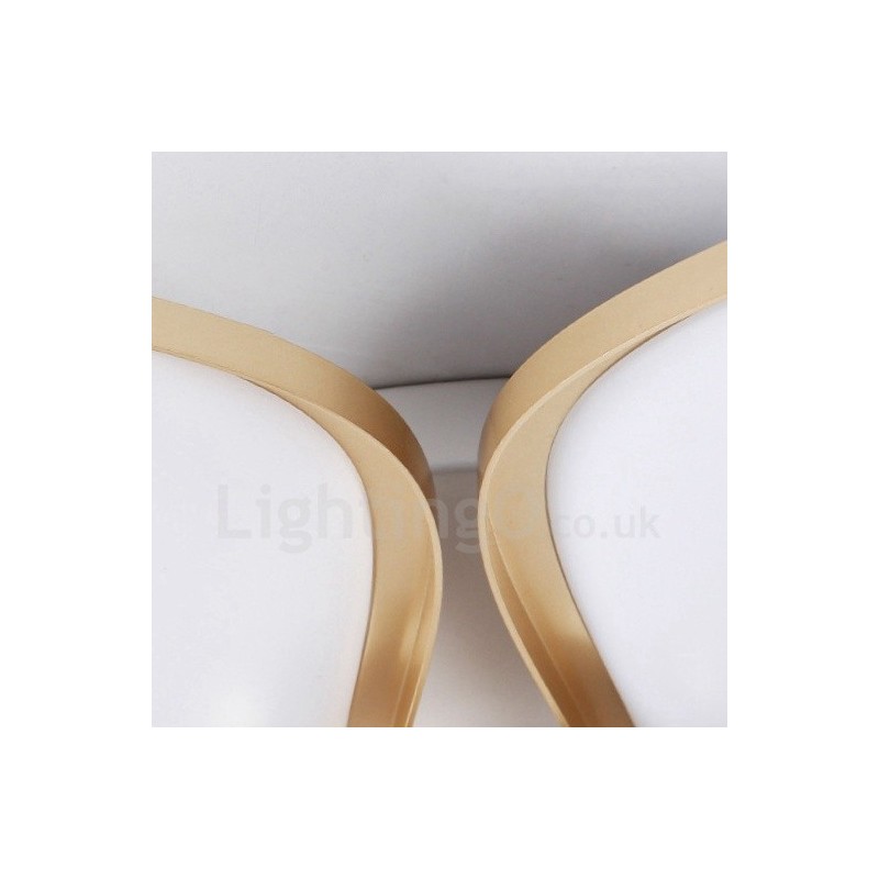 3 Lys Moderne Moderne Integreret Metal Flush Mount Light