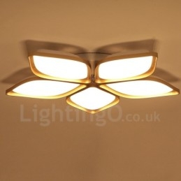 5 Lys Moderne Moderne Integreret Metal Flush Mount Light
