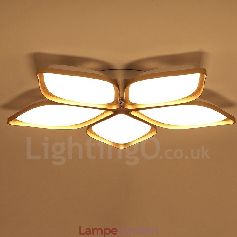 5 Lys Moderne Moderne Integreret Metal Flush Mount Light