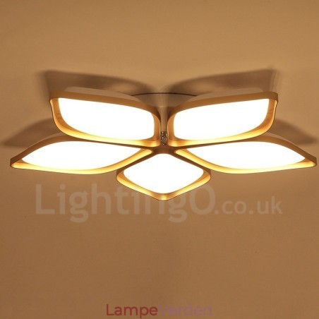 5 Lys Moderne Moderne Integreret Metal Flush Mount Light 5 Lys Moderne Moderne Integreret Metal Flush Mount Light