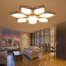 8 Lys Moderne Moderne Integreret Metal Flush Mount Light