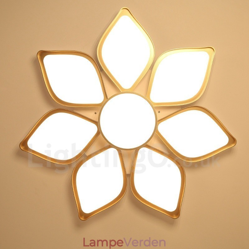 8 Lys Moderne Moderne Integreret Metal Flush Mount Light