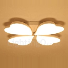 4 Lys Moderne Moderne Integreret Metal Flush Mount Light