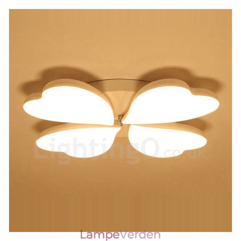 4 Lys Moderne Moderne Integreret Metal Flush Mount Light