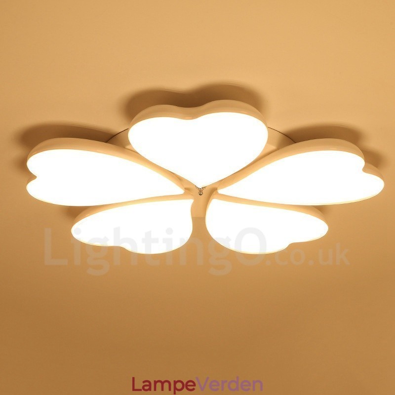 5 Lys Moderne Moderne Integreret Metal Flush Mount Light