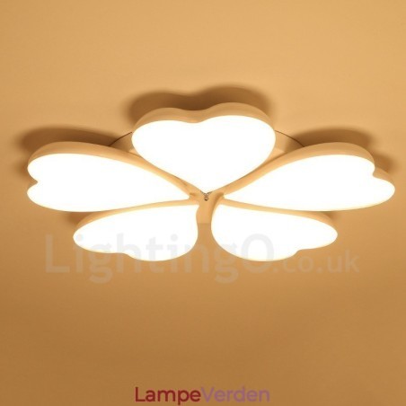 5 Lys Moderne Moderne Integreret Metal Flush Mount Light