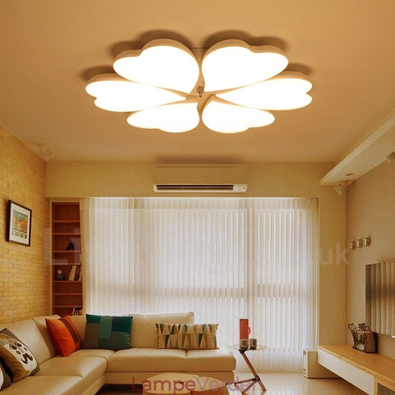 6 Lys Moderne Moderne Integreret Metal Flush Mount Light