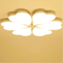6 Lys Moderne Moderne Integreret Metal Flush Mount Light