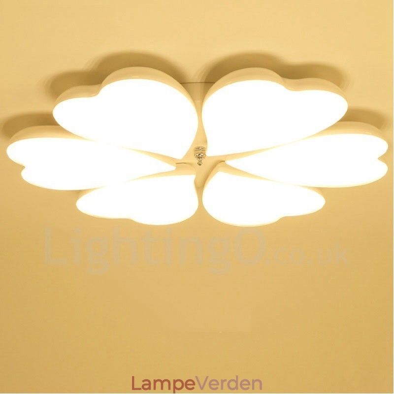 6 Lys Moderne Moderne Integreret Metal Flush Mount Light