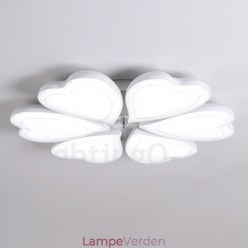 6 Lys Moderne Moderne Integreret Metal Flush Mount Light