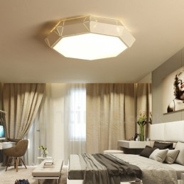 Moderne moderne integreret metal flush Mount Light