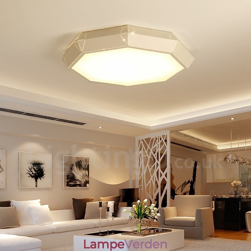 Moderne moderne integreret metal flush Mount Light