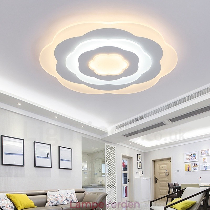Moderne moderne integreret metal flush Mount Light