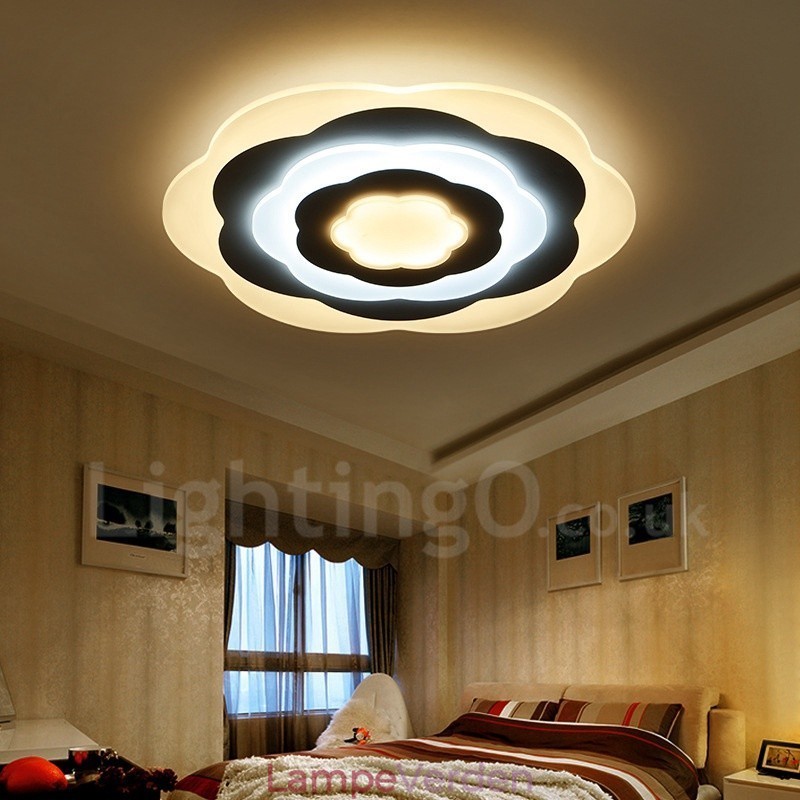 Moderne moderne integreret metal flush Mount Light