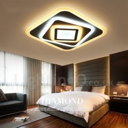 Moderne moderne integreret metal flush Mount Light