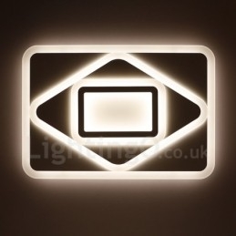 Moderne moderne integreret metal flush Mount Light