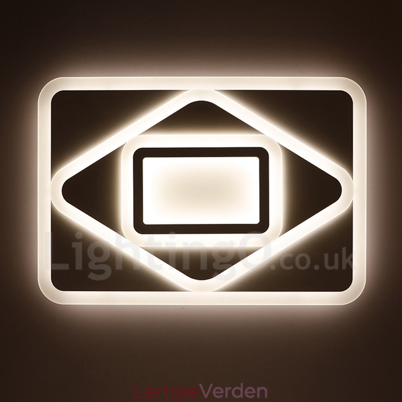 Moderne moderne integreret metal flush Mount Light