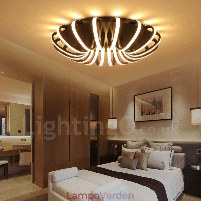 Moderne moderne integreret metal flush Mount Light